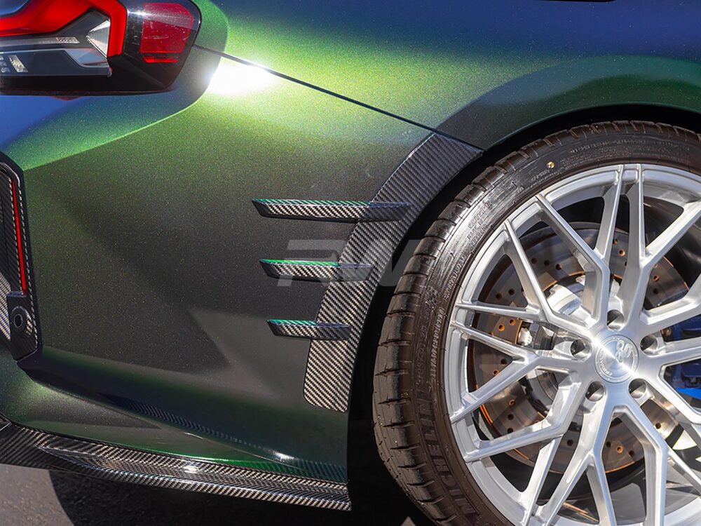 RW Carbon BMW G87 M2 Carbon Fiber Rear Fender Arch Trim - Image 2