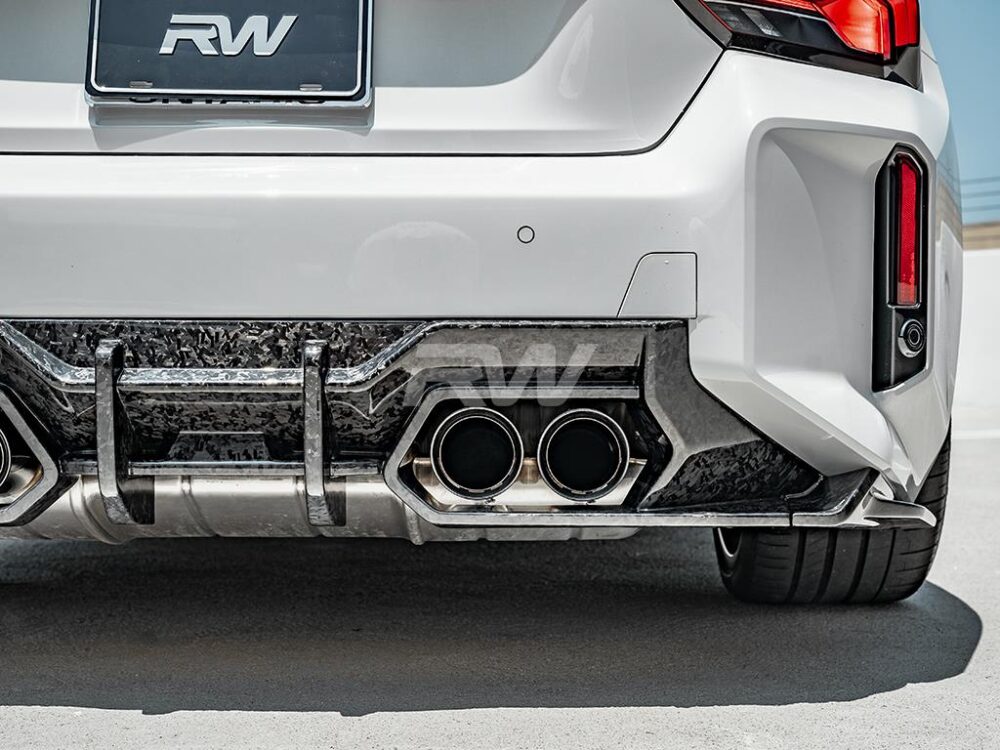 RW Carbon BMW G87 M2 Forged Carbon DTM Diffuser - Image 3