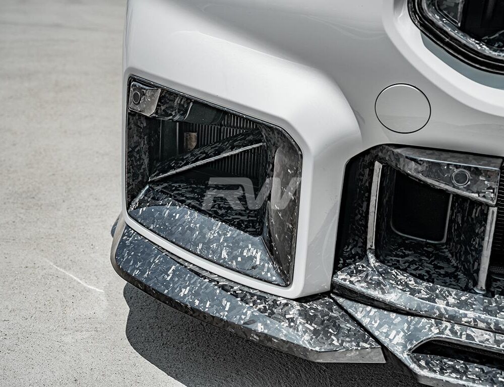 Alternative view of RW Carbon BMW G87 M2 Forged Carbon Duct Trims