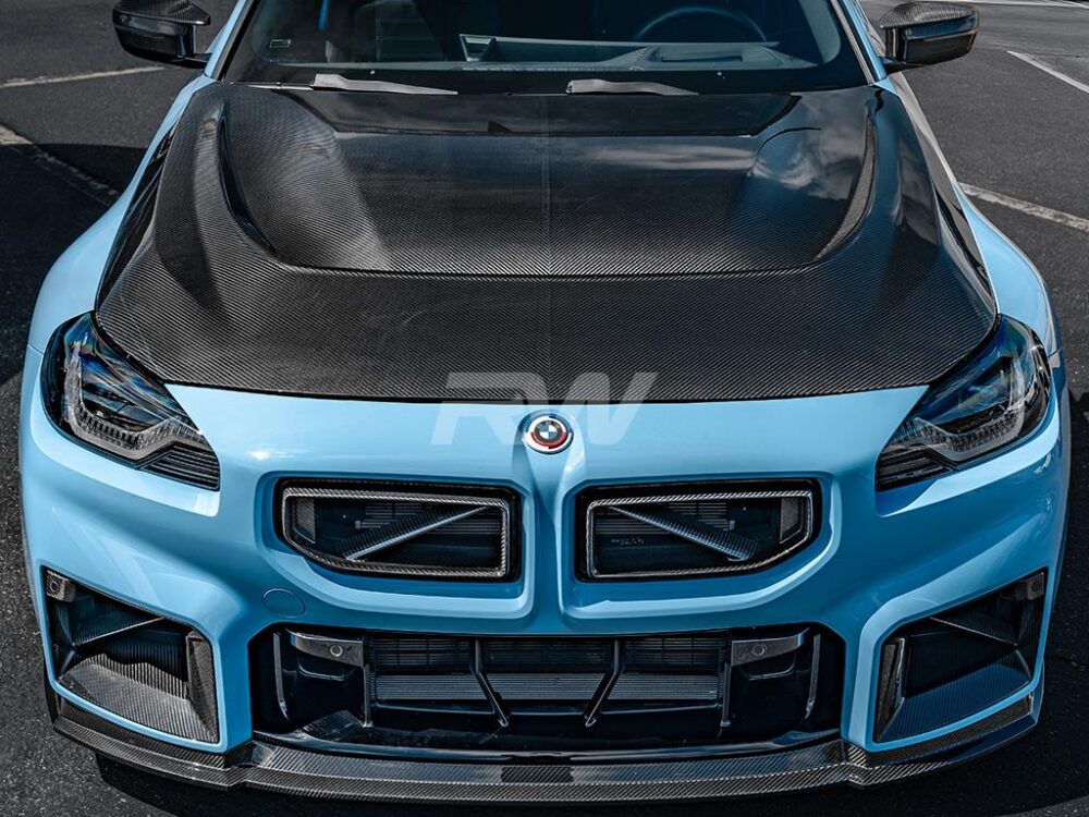 RW Carbon BMW G87 M2 / G42 2-Series Carbon Fiber DTM Hood - Image 3