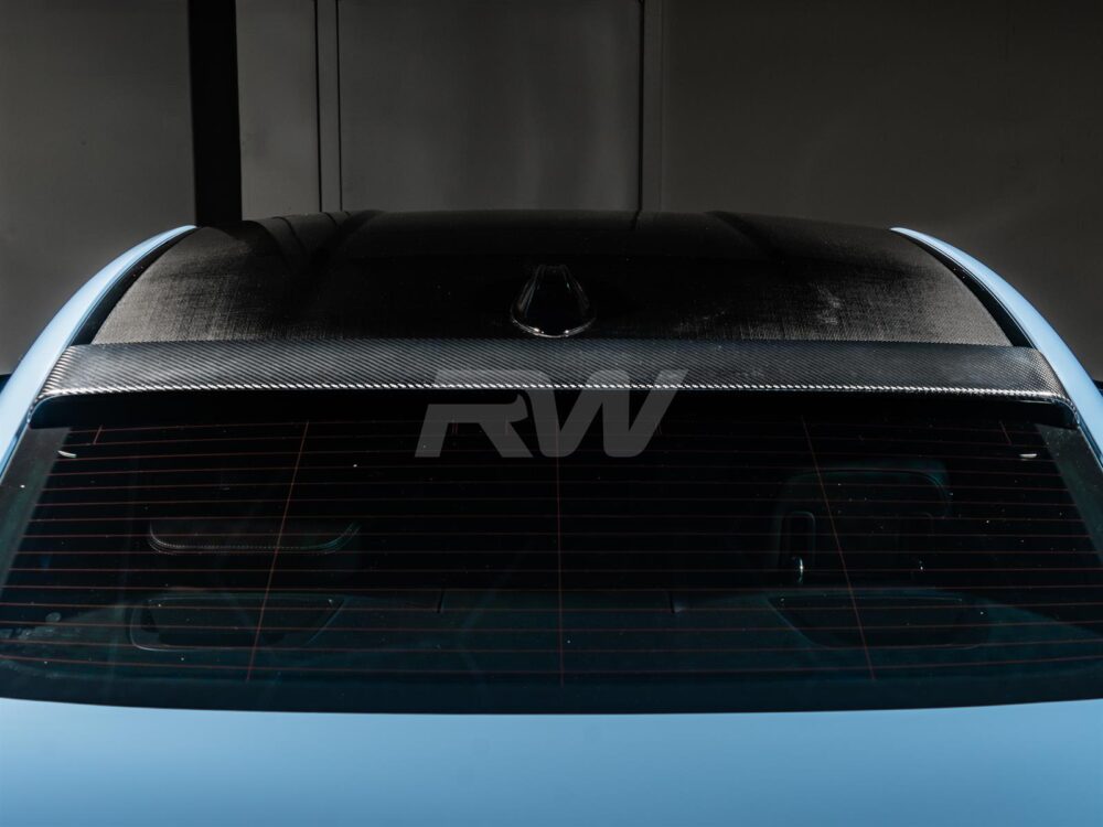 RW Carbon BMW G87 M2 G42 2-Series Carbon Fiber Roof Spoiler - Image 2