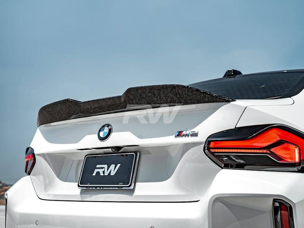 RW Carbon BMW G87 M2 G42 Forged Carbon Perf Style Trunk Spoiler
