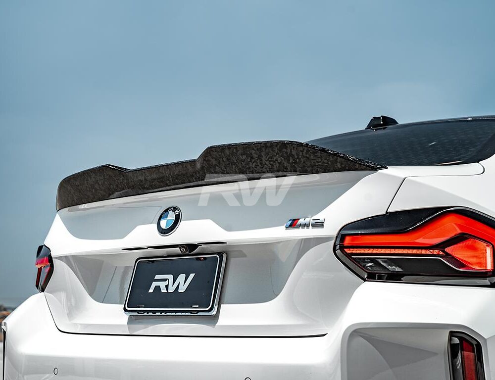 RW Carbon BMW G87 M2 G42 Forged Carbon Perf Style Trunk Spoiler