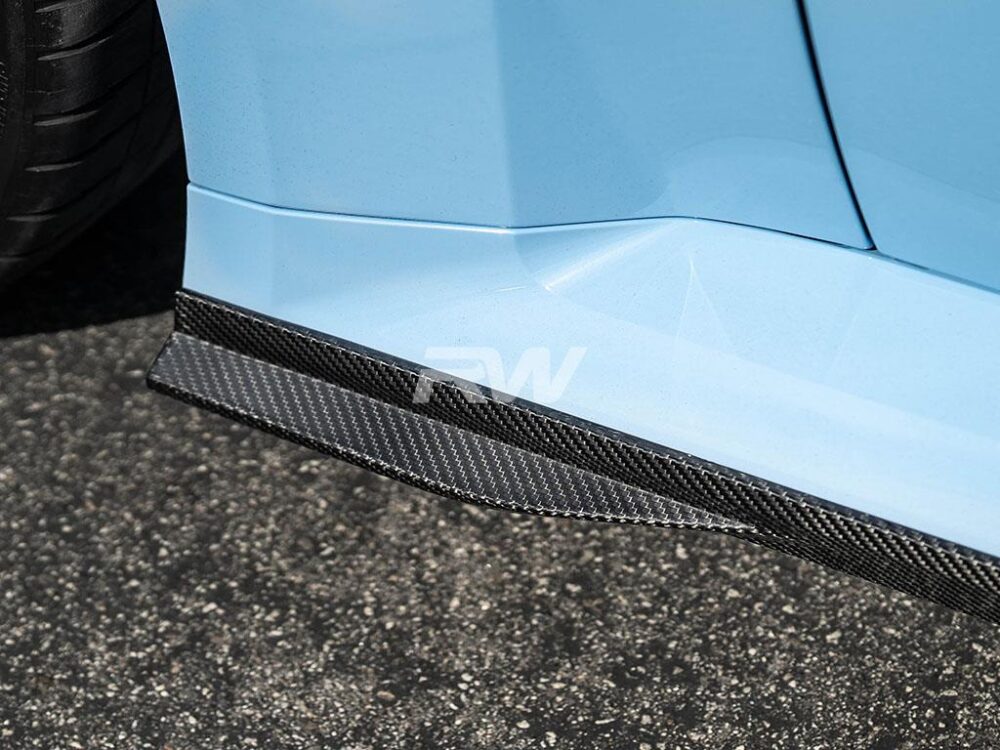 RW Carbon BMW G87 M2 GTX Carbon Fiber Side Skirt Extensions - Image 5
