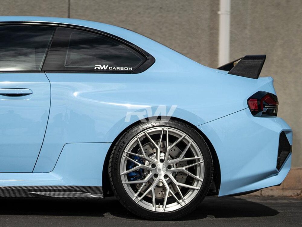 RW Carbon BMW G87 M2 GTX Carbon Fiber Side Skirt Extensions - Image 6