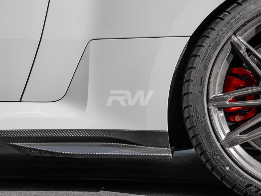 RW Carbon BMW G87 M2 GTX Carbon Fiber Side Skirt Extensions - Image 7