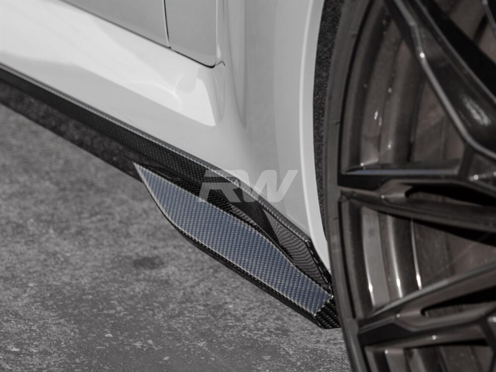 RW Carbon BMW G87 M2 GTX Carbon Fiber Side Skirt Extensions - Image 9