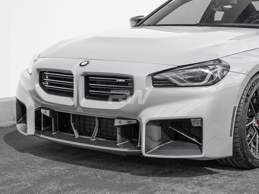 RW Carbon BMW G87 M2 OE Style CF Center Front Bumper Trim - Image 5