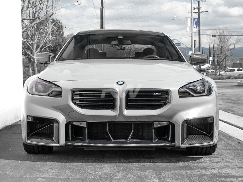RW Carbon BMW G87 M2 OE Style CF Center Front Bumper Trim - Image 6