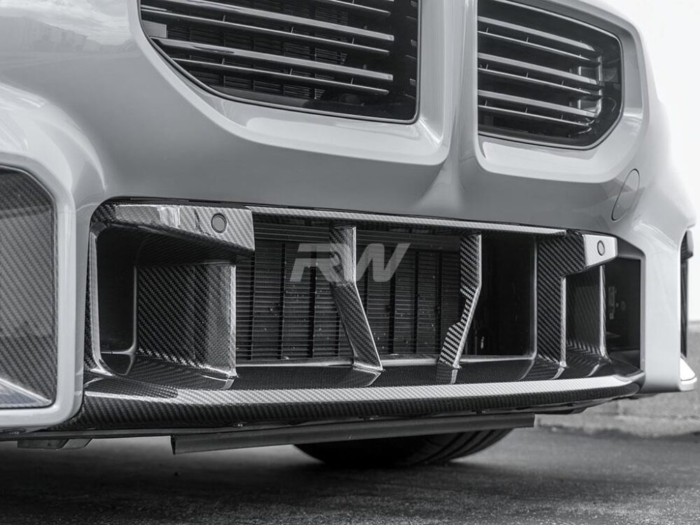 RW Carbon BMW G87 M2 OE Style CF Center Front Bumper Trim - Image 4