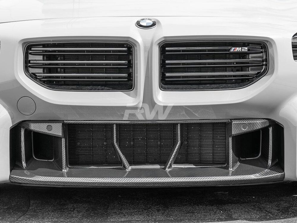 RW Carbon BMW G87 M2 OE Style CF Center Front Bumper Trim - Image 3