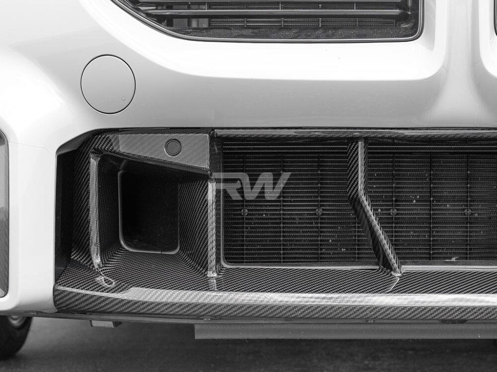 RW Carbon BMW G87 M2 OE Style CF Center Front Bumper Trim - Image 2