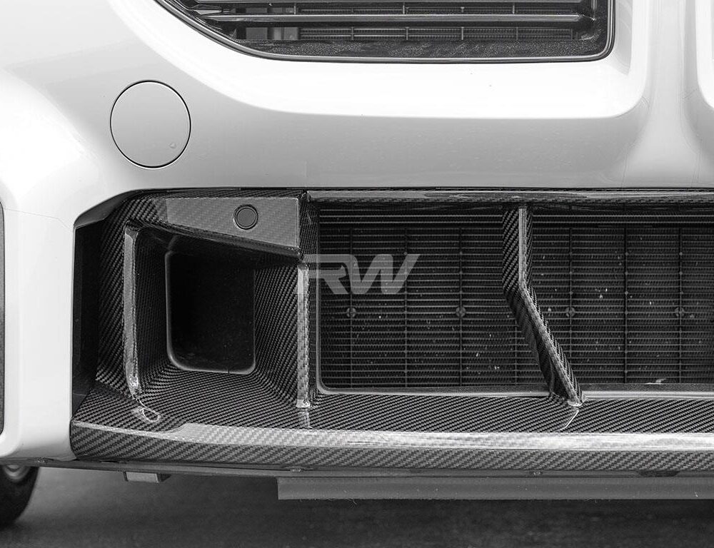 Alternative view of RW Carbon BMW G87 M2 OE Style CF Center Front Bumper Trim