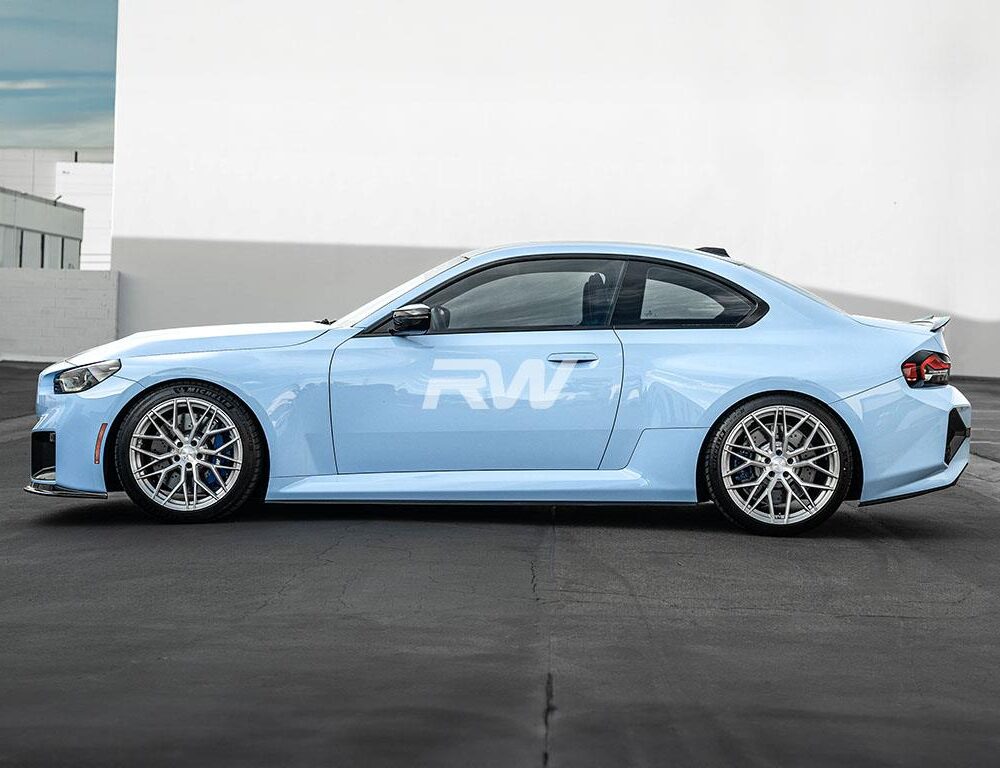 Alternative view of RW Carbon BMW G87 M2 RWS Dry CF Side Skirt Extensions