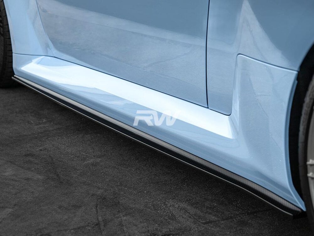 RW Carbon BMW G87 M2 RWS Dry CF Side Skirt Extensions