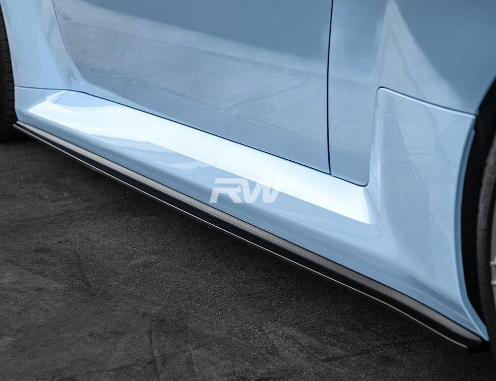 RW Carbon BMW G87 M2 RWS Dry CF Side Skirt Extensions