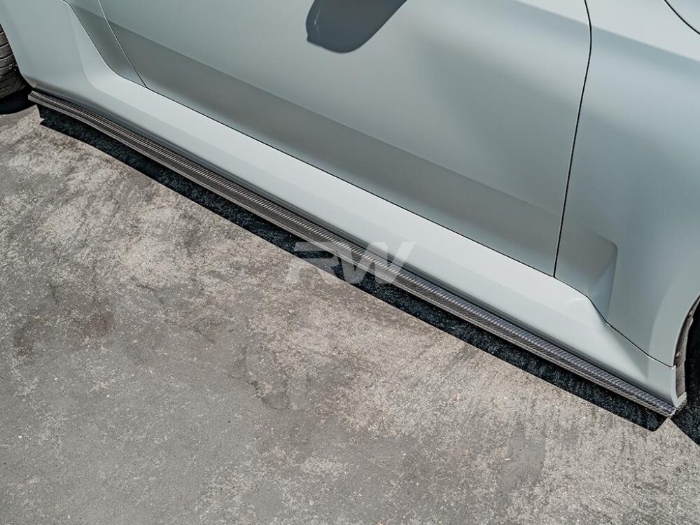 RW Carbon BMW G87 M2 RWS Dry CF Side Skirt Extensions - Image 9