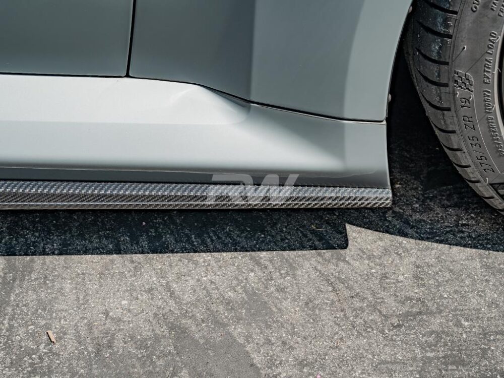 RW Carbon BMW G87 M2 RWS Dry CF Side Skirt Extensions - Image 7