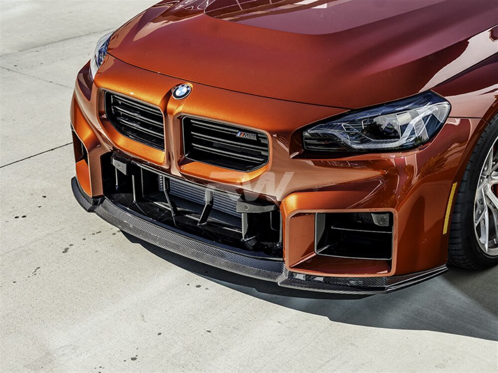 RW Carbon BMW G87 M2 RWS Dry Carbon Fiber Front Lip - Image 3