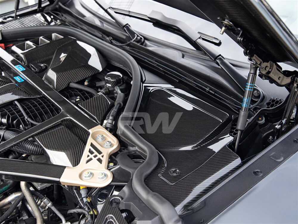 RW Carbon BMW G8X M2 M3 M4 CF Engine Cowl Panel Trim Set - Image 2