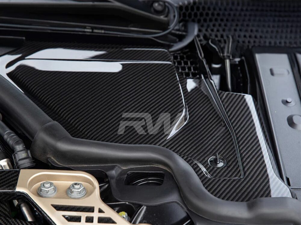 RW Carbon BMW G8X M2 M3 M4 CF Engine Cowl Panel Trim Set - Image 3