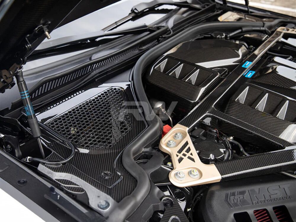 RW Carbon BMW G8X M2 M3 M4 CF Engine Cowl Panel Trim Set
