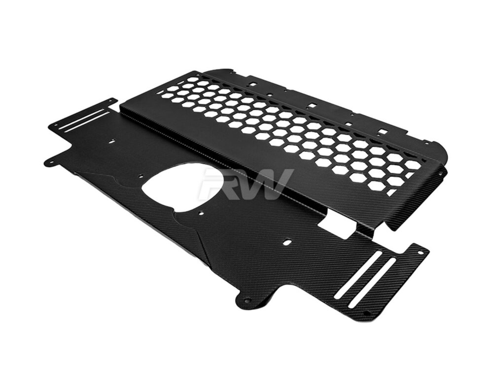 RW Carbon BMW G8X M2 M3 M4 Carbon Fiber Oil Cooler Guard - Image 2
