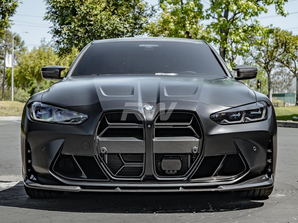 RW Carbon BMW G8X M3/M4 3D Style Carbon Fiber Front Lip - Image 11