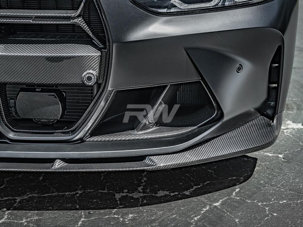 RW Carbon BMW G8X M3/M4 3D Style Carbon Fiber Front Lip - Image 12