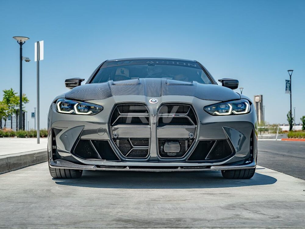 RW Carbon BMW G8X M3/M4 3D Style Carbon Fiber Front Lip - Image 14