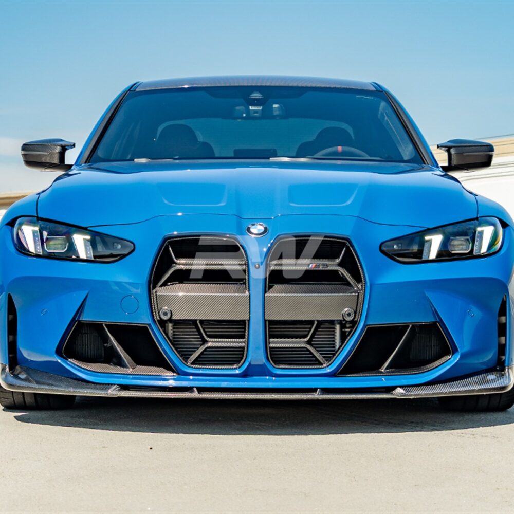 Alternative view of RW Carbon BMW G8X M3/M4 3D Style Carbon Fiber Front Lip