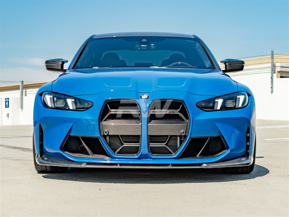 RW Carbon BMW G8X M3/M4 3D Style Carbon Fiber Front Lip - Image 2