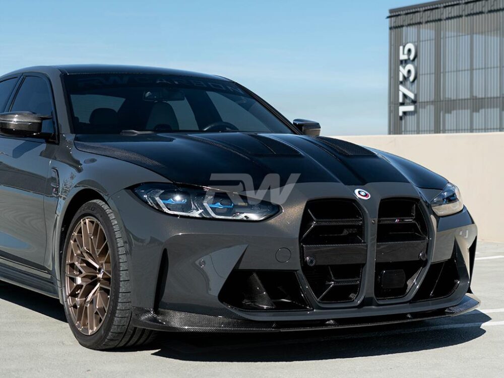 RW Carbon BMW G8X M3/M4 3D Style Carbon Fiber Front Lip - Image 21