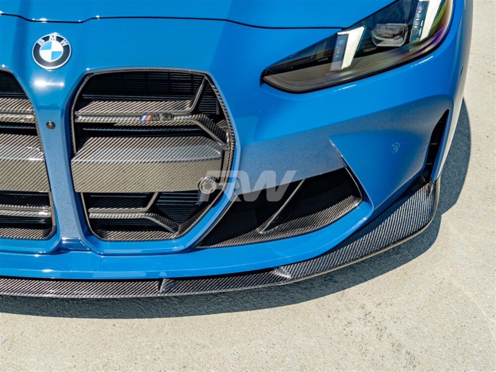 RW Carbon BMW G8X M3/M4 3D Style Carbon Fiber Front Lip - Image 3