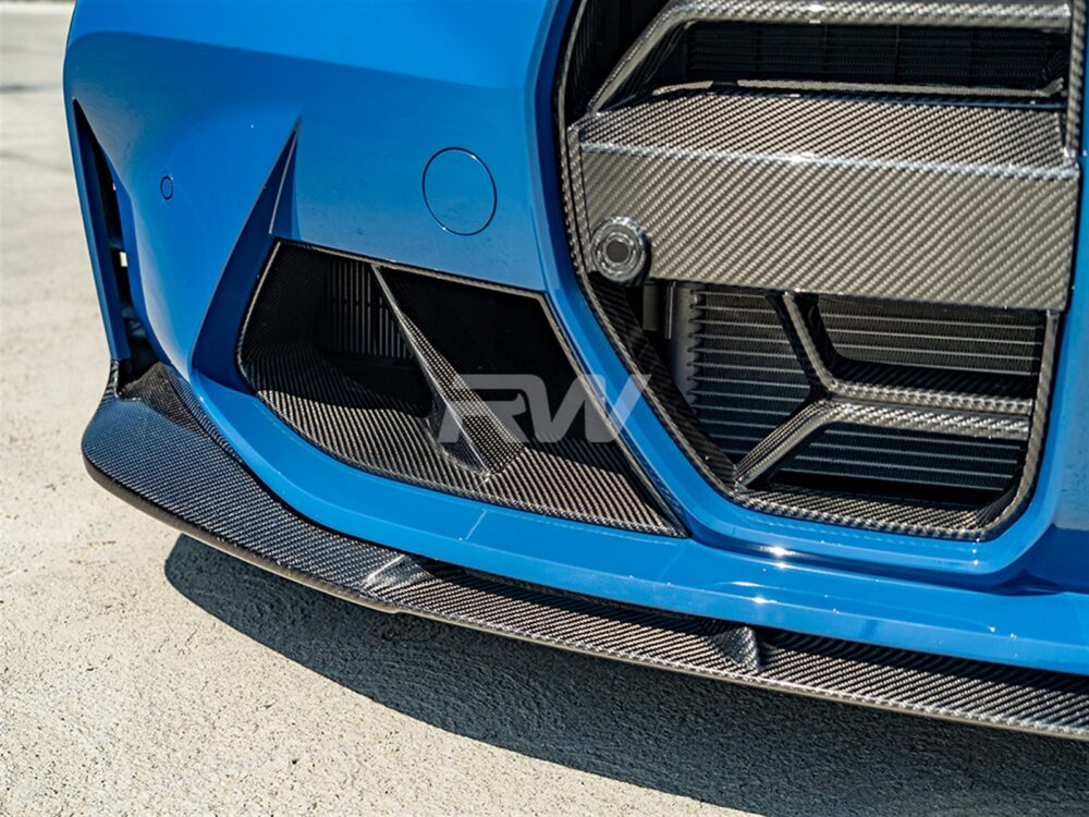 RW Carbon BMW G8X M3/M4 3D Style Carbon Fiber Front Lip - Image 4