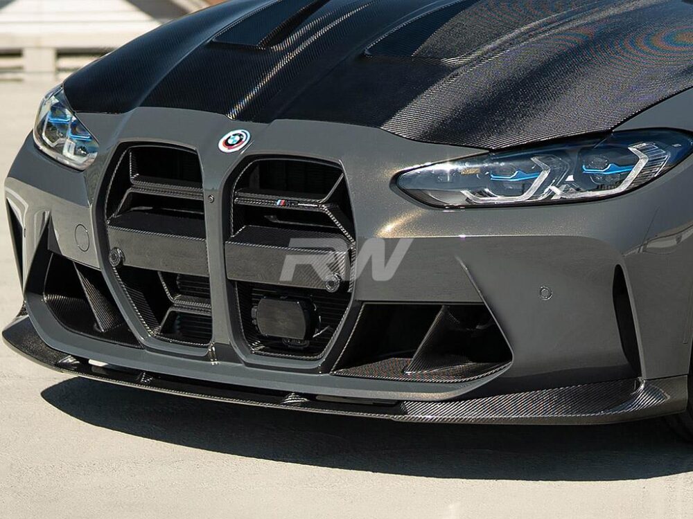 RW Carbon BMW G8X M3/M4 3D Style Carbon Fiber Front Lip - Image 7