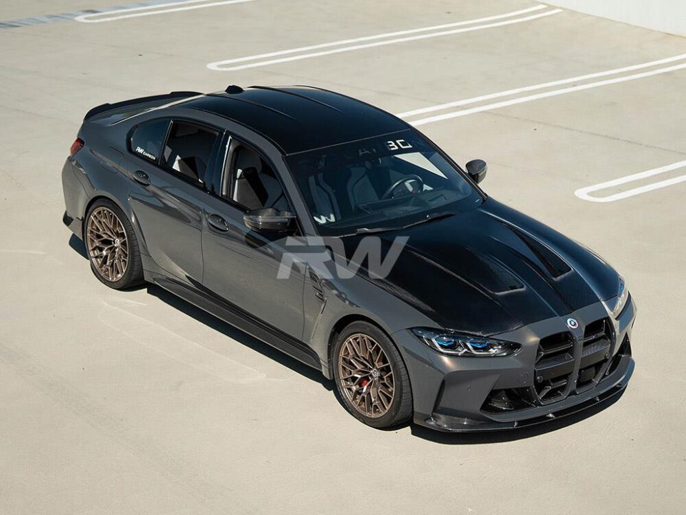 RW Carbon BMW G8X M3/M4 3D Style Carbon Fiber Front Lip - Image 9