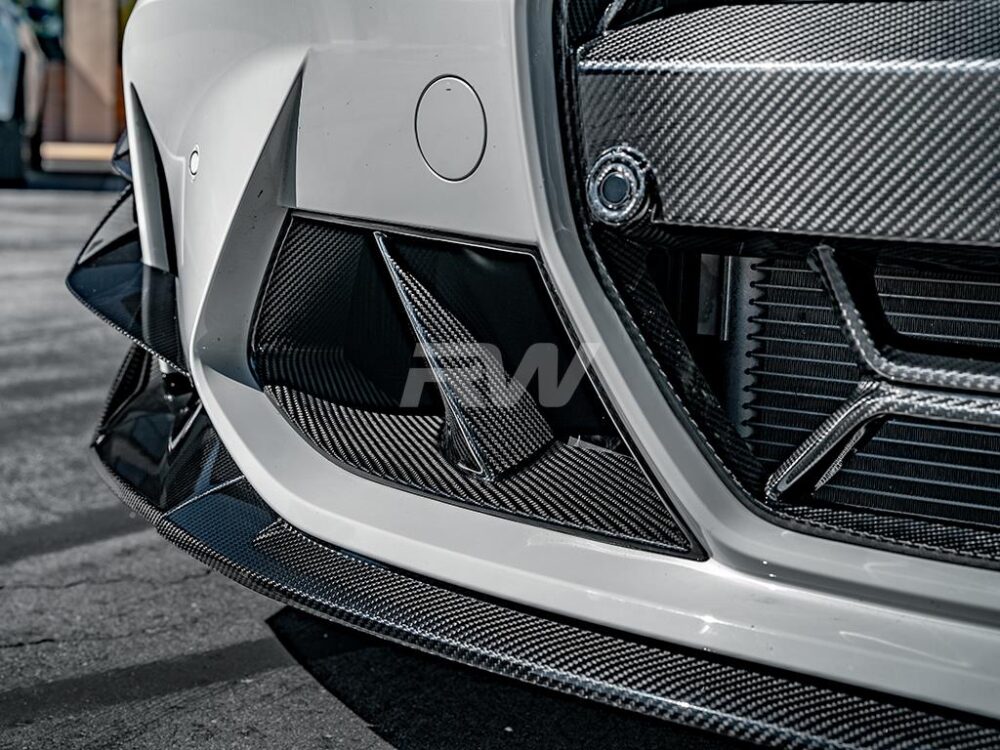 RW Carbon BMW G8X M3/M4 Carbon Fiber Brake Duct Trims - Image 15