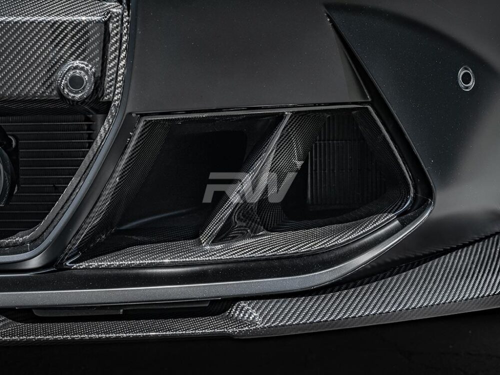 RW Carbon BMW G8X M3/M4 Carbon Fiber Brake Duct Trims - Image 19