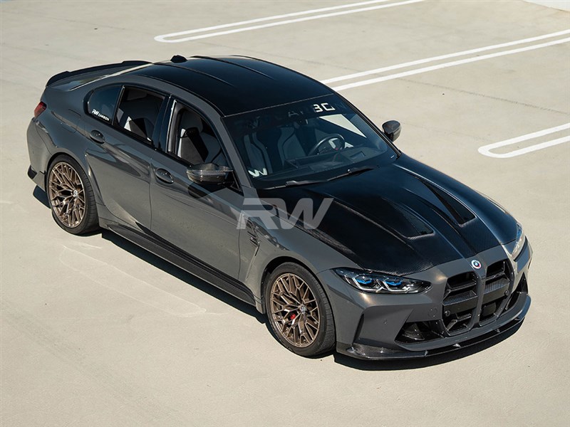 Alternative view of RW Carbon BMW G8X M3/M4 Carbon Fiber DTM Hood