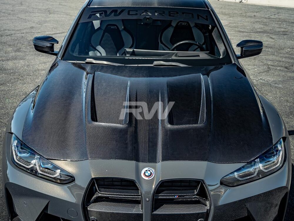 RW Carbon BMW G8X M3/M4 Carbon Fiber DTM Hood - Image 7