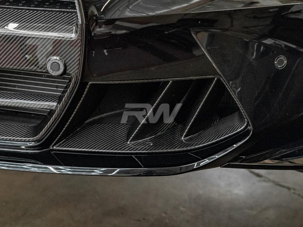 RW Carbon BMW G8X M3/M4 Carbon Fiber Dual Fin Duct Trims - Image 5