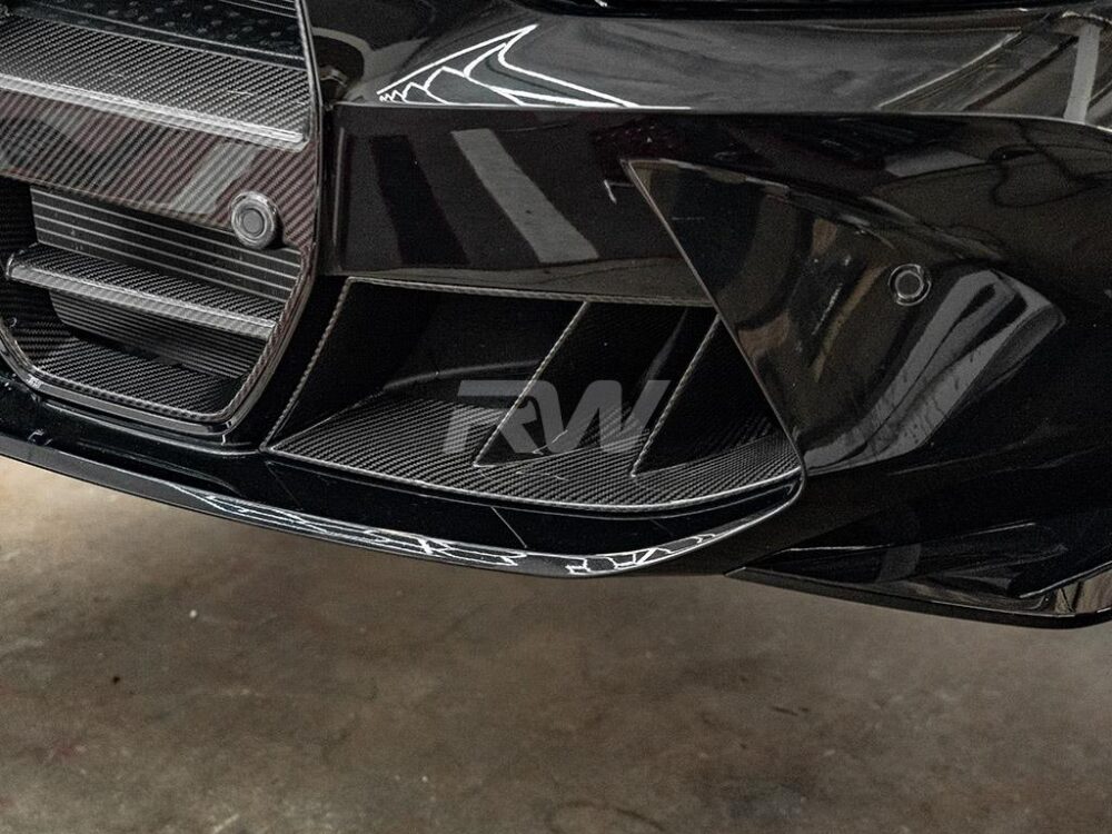 RW Carbon BMW G8X M3/M4 Carbon Fiber Dual Fin Duct Trims - Image 6