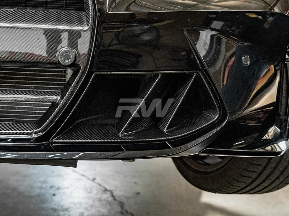 RW Carbon BMW G8X M3/M4 Carbon Fiber Dual Fin Duct Trims - Image 7