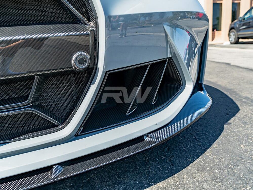 RW Carbon BMW G8X M3/M4 Carbon Fiber Dual Fin Duct Trims - Image 3