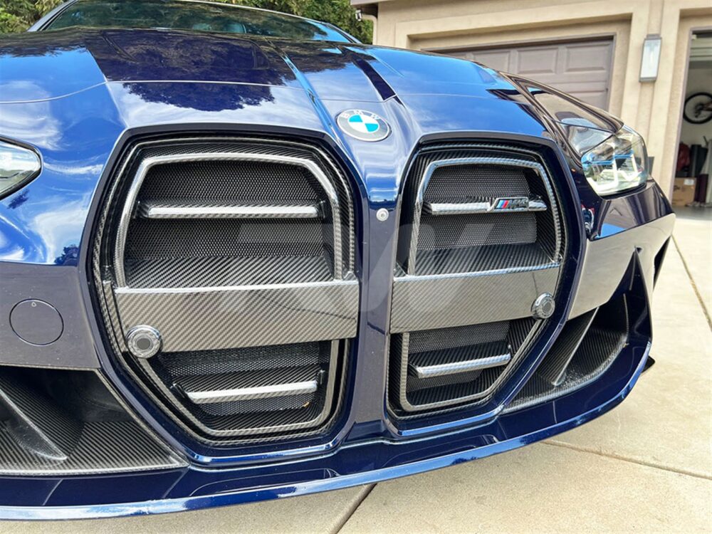 RW Carbon BMW G8X M3/M4 SQ Style Carbon Fiber Grille - Image 3
