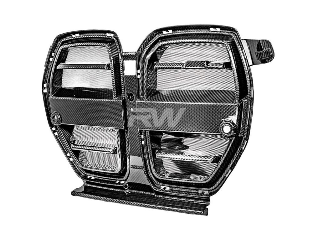 RW Carbon BMW G8X M3/M4 SQ Style Carbon Fiber Grille - Image 5