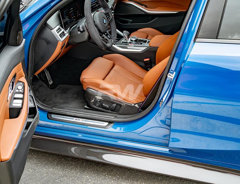 Alternative view of RW Carbon BMW G8x M3 M4 Carbon Fiber Side Seat Trims