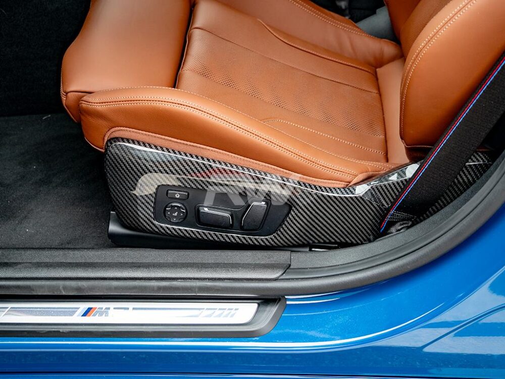 RW Carbon BMW G8x M3 M4 Carbon Fiber Side Seat Trims - Image 5