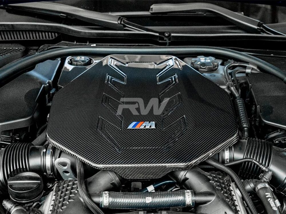 RW Carbon BMW G90/G99 M5 Carbon Fiber Engine Cover - Image 2